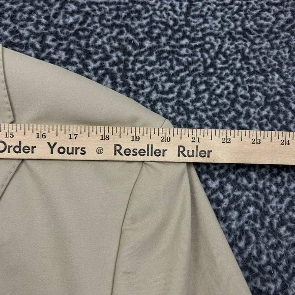 Lauren Ralph Lauren Blazer Men 46L Beige Slim Fit 2 Button Long Sleeve Cotton